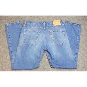 Levis  511 Jeans Mens 36x32 Blue Denim Red Tab Boho Streetwear Grunge Americana